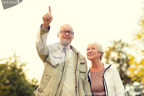 Image of senior couple in park