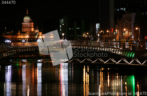 Image of Dublin in night