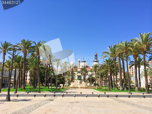Image of Park in the center of Cartagena in Spain
