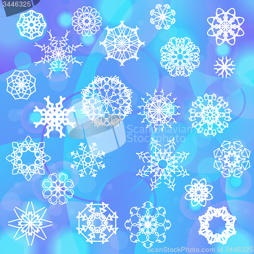 Image of Snow Flake Background