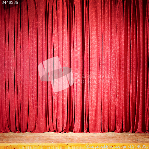 Image of Red theater curtain