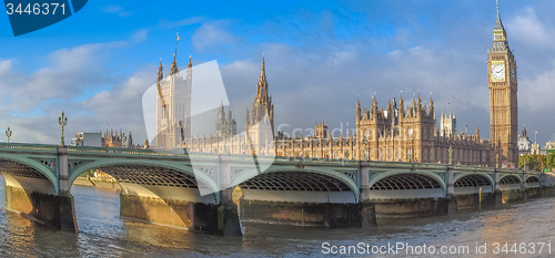 Image of Fisheye view of Westminster Bridge