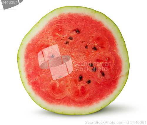 Image of Half of red juicy watermelon