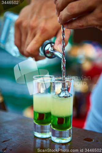 Image of Layered cocktail Mexican green