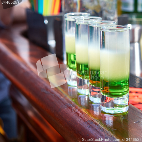 Image of Layered cocktail Mexican green