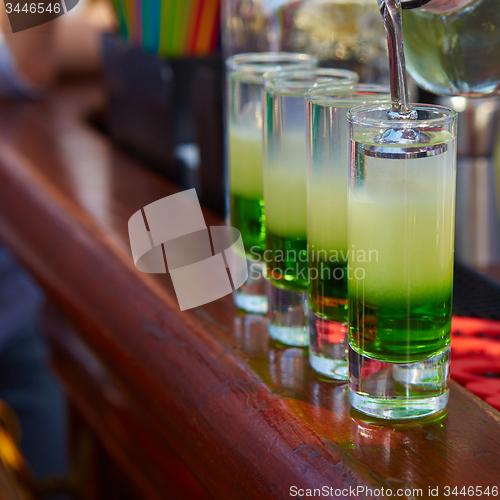 Image of Layered cocktail Mexican green