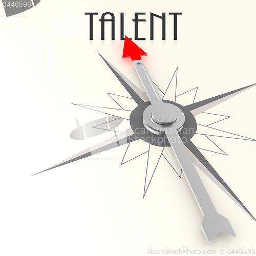 Image of Compass with talent word