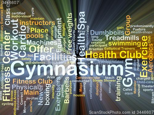 Image of Gymnasium background concept glowing