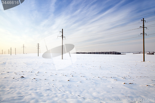 Image of electric columns 