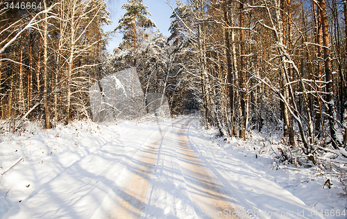 Image of the winter road  