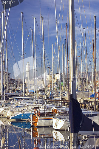 Image of Sailboats in harbour