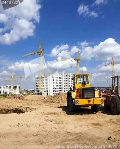 Image of construction of buildings 