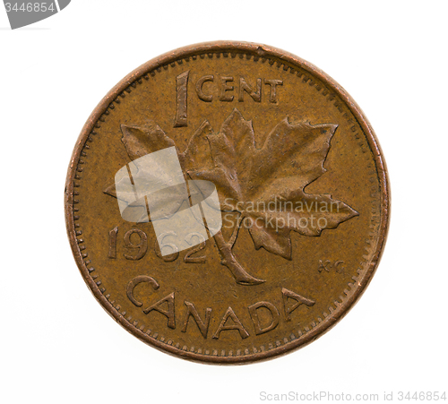 Image of one Canadian cent 