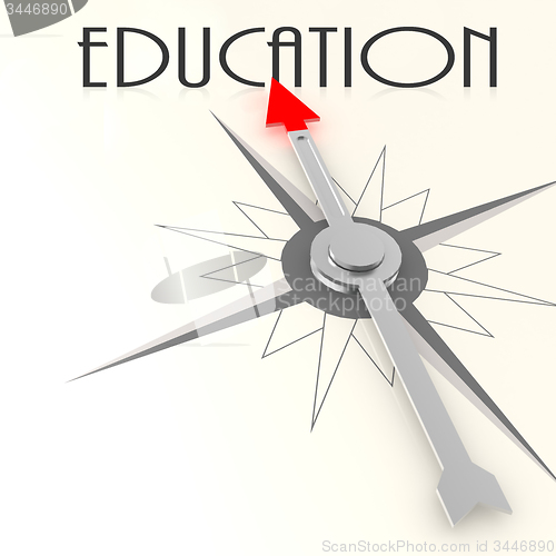 Image of Compass with education word