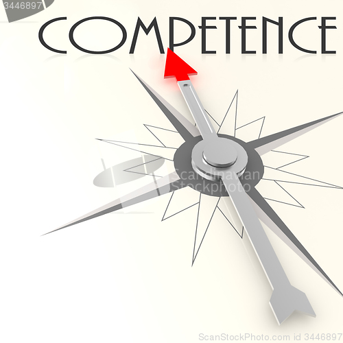 Image of Compass with competence value word