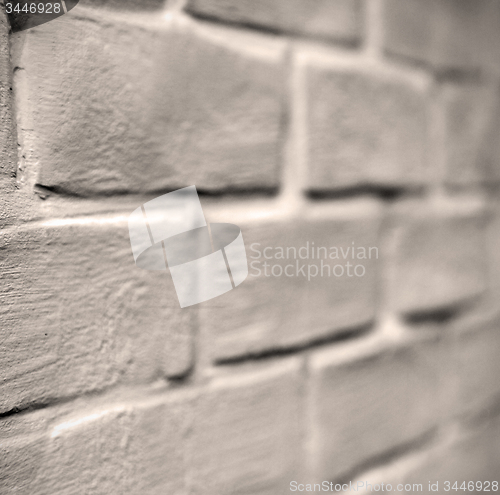 Image of in london abstract    texture of a ancien wall and ruined brick