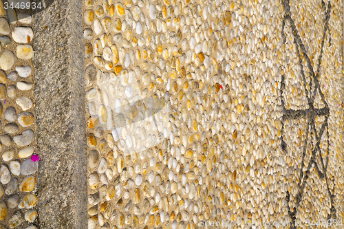 Image of old  milan      in  brick   the    abstract  background  