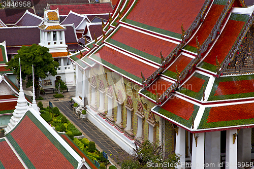 Image of asia  thailand  in  bangkok sunny  garden
