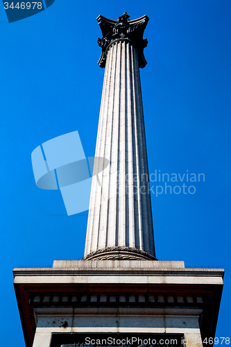 Image of column in london  old architecture and sky