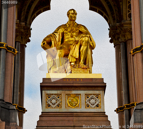 Image of albert monument in london england kingdome and old construction