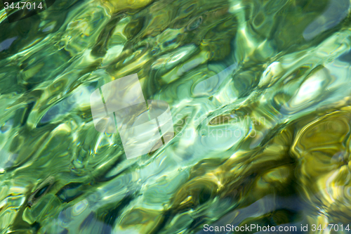 Image of thailand  tao bay abstract of a blue lagoon 