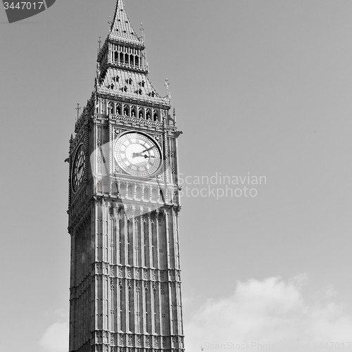 Image of london big ben and historical old construction england  aged cit