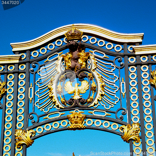 Image of in london england the old metal gate  royal palace