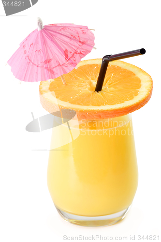 Image of Orange Juice with decoration