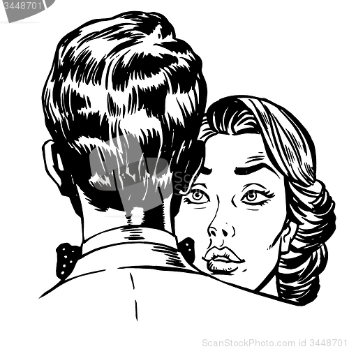 Image of Dancing man and woman couple