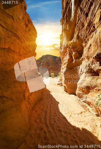 Image of Canyon in desert