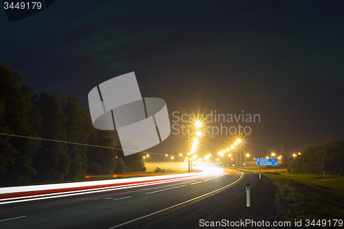 Image of Federal road at night time