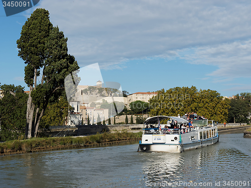 Image of Canal du midi in Beziers,october 2014
