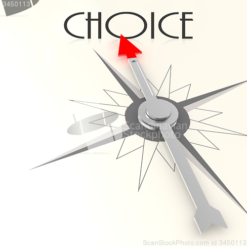 Image of Compass with choice word