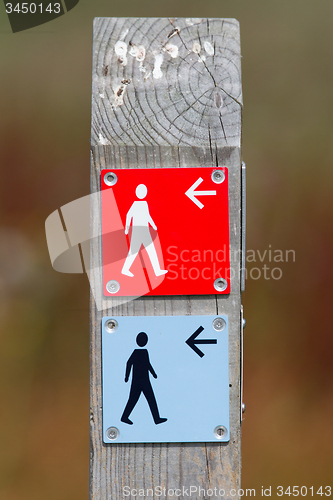 Image of Public footpath sign