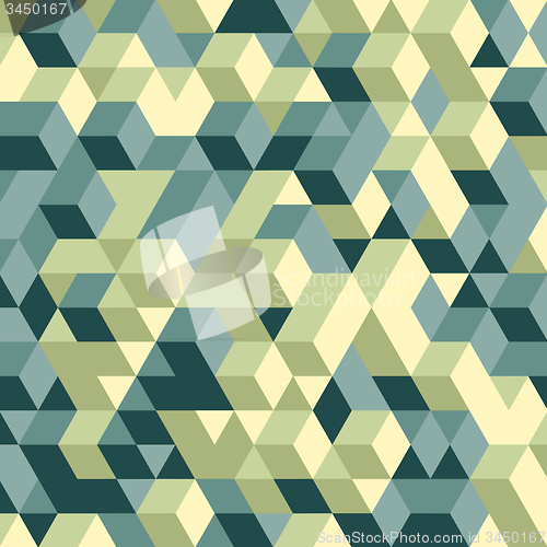 Image of Abstract 3d geometrical background. Mosaic. Vector illustration.