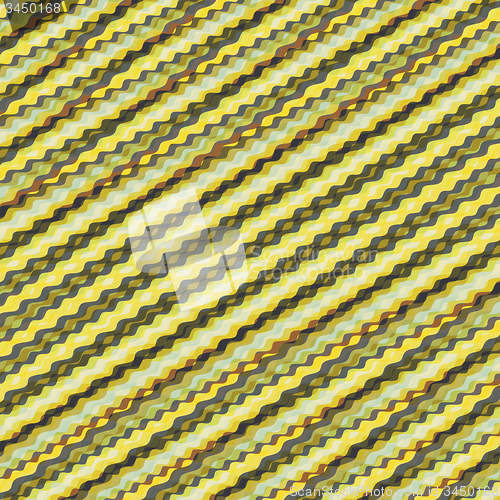 Image of Wavy volume background. Pattern with optical illusion. 