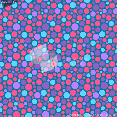 Image of Seamless festive background from circles.  Vector Illustration. 