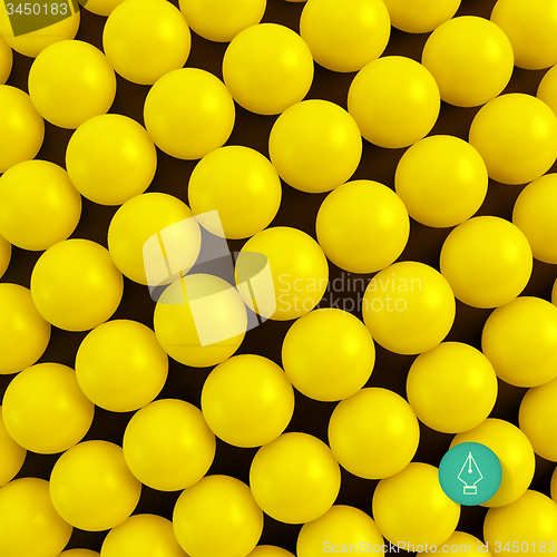 Image of Abstract technology background with balls. Spheric pattern. 