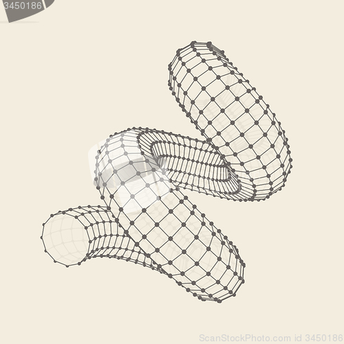 Image of Spiral. 3d vector illustration. 