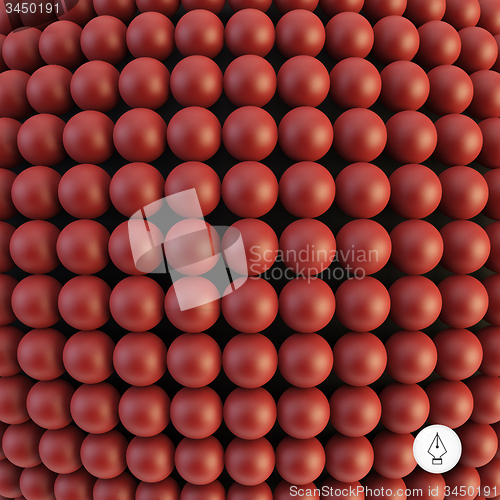 Image of Abstract technology background with balls. Spheric pattern.