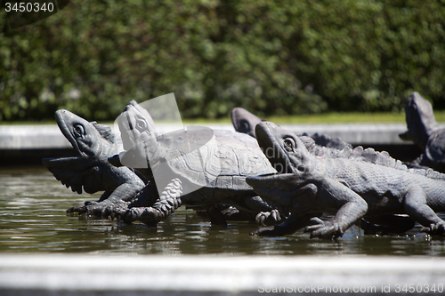 Image of Closeup of Latona fountain at Herrenchiemsee, Bavaria