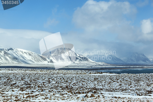 Image of Impressive winter mountain landscape