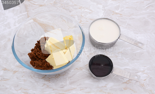 Image of Ingredients for pecan pie filling