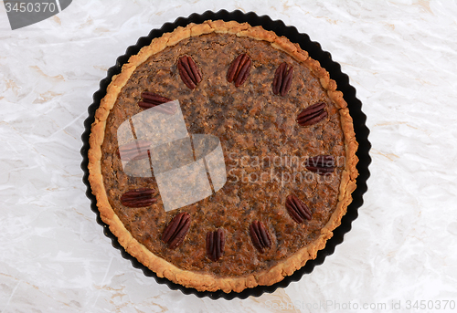 Image of Pecan pie fresh from the oven