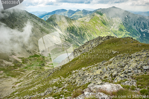 Image of Hi-res panorama of Retezat Mountains, Romania, Europe