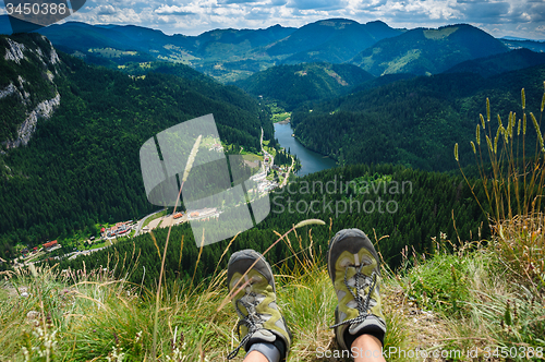 Image of Summer hiking in the mountains