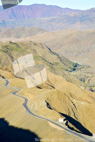 Image of in ground africa morocco the  dry atlas mountain