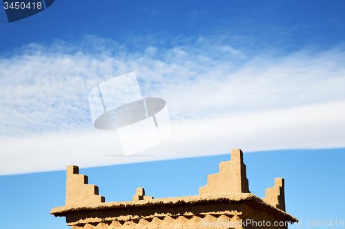 Image of brown old  construction in africa  abstract