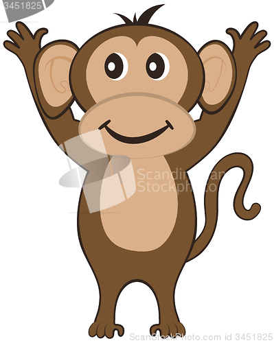 Image of Funny Cartoon Monkey