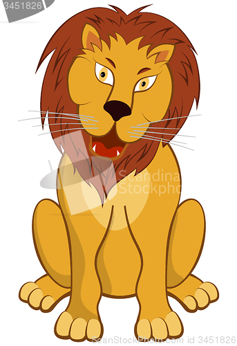 Image of Funny Cartoon Lion